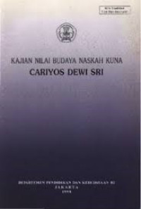 Image of Kajian Nilai Budaya Naskah Kuna Cariyos Dewi Sri